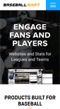 Mobile Screenshot of baseballshift.com