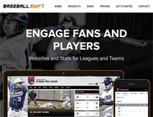 Tablet Screenshot of baseballshift.com